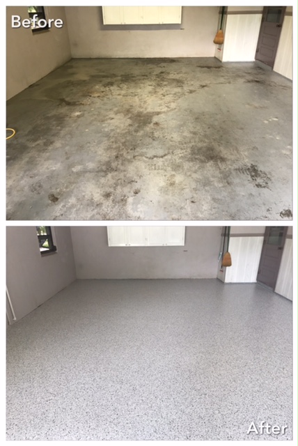 Dakota Gray Flaked Epoxy